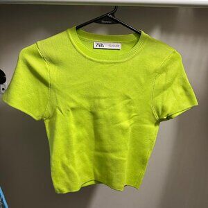 Zara Crop Top - Neon Green!!